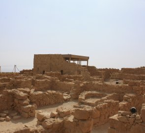 The ruins of the palace complex of Masada Fortress