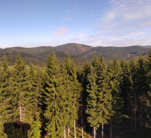 View from the lookout on the ridge of Vysoká