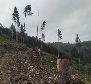 Neznačená cesta nad údolím