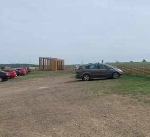 Parking lot above the steppe