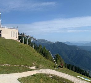 Horní stanice lanovky na Monte Lussari