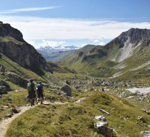 Sestup k chatě Franz Fischer Hütte