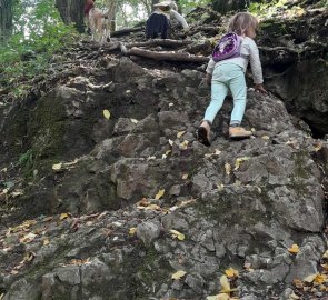 A slightly fun way to the Švédský stů cave