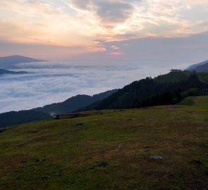 Low clouds in the morning