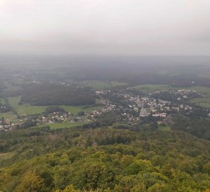 View to the north - classic Jizera Mountains weather