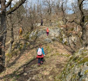 Journey along the rock ridge