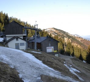 Horská chata Ötscherschutzhaus a konečná lanovky