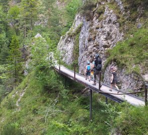 The trail from the canyon is also improved with footbridges