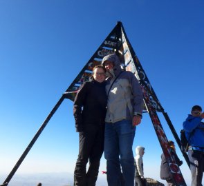 Vrchol hory Jebel Toubkal 4 167 m - Maroko, Vysoký Atlas