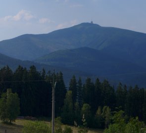 Lysá Hora z naučné stezky Grůň - Bílý Kříž