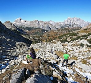 Výhled na Grosser Hundstod a Watzmann