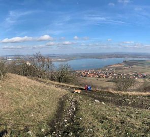 View towards Pavlov and to the east