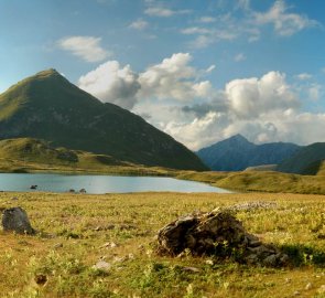 Jezero Untere Seewisee v Lechtálských Alpách