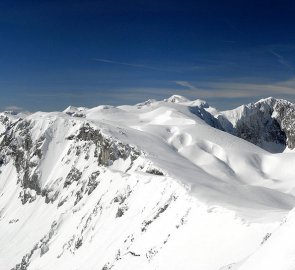 Pohled z hory Krautgarten na Hochschwab