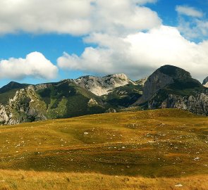 Durmitor ridge from Pivska planina, on the right Mount Raklje 2 159 m above sea level.