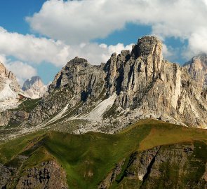 La Gusela, Monte Nuvolau a Monte Averau ze sedla Passo Giau