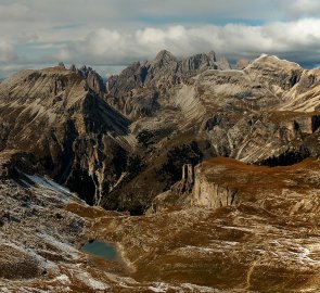 View of the landscape of Puez -Odle National Park