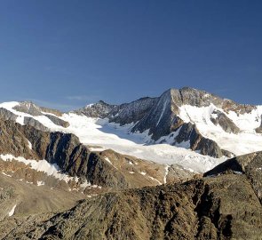 Ötztálské Alpy -  hory Mutmal Sp., Marzellspitze a Similaun