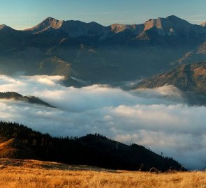 Seckauské Taury  a inverze v údolí