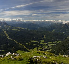 Dachstein z hory Gamsfeld