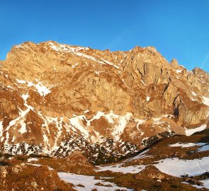 První paprsky na hoře Eisenerzer Reichenstein