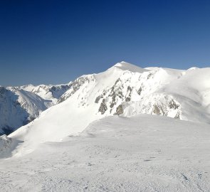 Na hřebenu Hochschwabu, v pozadí hora Krautgarten Kogel