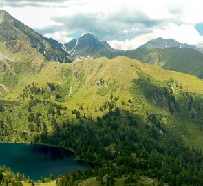 Grosser Bössenstein a jezero Grosser Scheiblsee