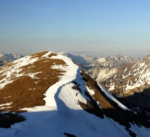 Stadelstein, Speik Kogel a Eisenerzer Reichenstein ve večerním světle