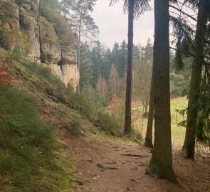 The way back to the ruins of Pařez Castle