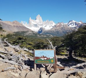 Jedna ze značených vyhlídek na Fitz Roy