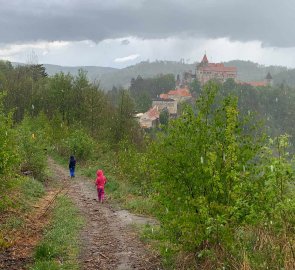 The end of the trip was made more interesting by hail