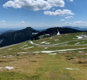 Zpětný pohled na sedlo Sommeralm