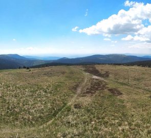 Panoramatický pohled na Jeseníky