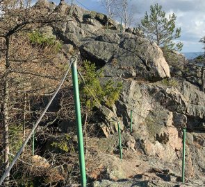 The top cross on the rock