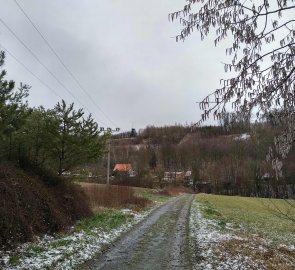 Cesta k rozhledně Bára II v CHKO Železné hory