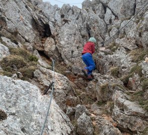 Klettersteig Gretchensteig, obtížnost  A