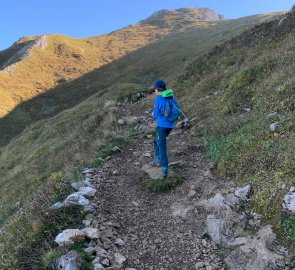 The trail to the summit, which is already in sight