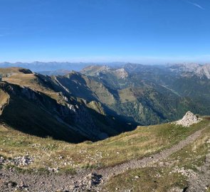 View to the west of the Ennstal Alps