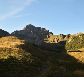 Pohled na náš cíl - hora Eisenerzer Reichenstein