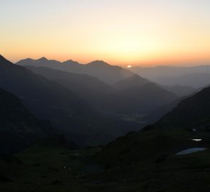 Sunset in the Alps