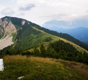 The ridge of the second half of the route