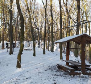 Odbočinkové místo u zříceniny hradu Šember