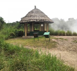 Shelter at Semliki "male" spring