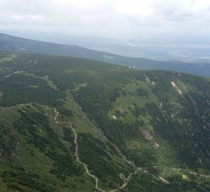 View from the top to the Slezsky House