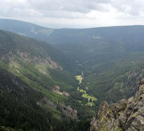 View from the top to the Giant Mine