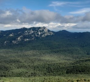 View of the highest mountain of the mountain range - Veliki Risnjak