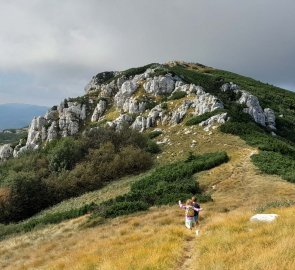 Back view of Mount Snježnik