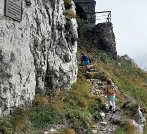 Coming to the former Dom Snježnik cottage