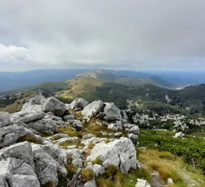 The rocky ridge of Mount Snježnik