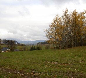 Pohled na Jeseníky od Venušiny sopky